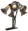 Meyda Lighting Lighting 16" High Stained Glass Pond Lily 5 Light Table Lamp