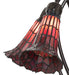 Meyda Lighting Lighting 16" High Stained Glass Pond Lily 5 Light Table Lamp