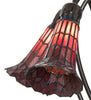 Meyda Lighting Lighting 16" High Stained Glass Pond Lily 5 Light Table Lamp