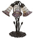 Meyda Lighting Lighting 16" High Stained Glass Pond Lily 5 Light Table Lamp