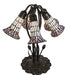 Meyda Lighting Lighting 16" High Stained Glass Pond Lily 5 Light Table Lamp