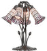 Meyda Lighting Lighting 16" High Stained Glass Pond Lily 5 Light Table Lamp