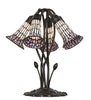 Meyda Lighting Lighting 16" High Stained Glass Pond Lily 5 Light Table Lamp