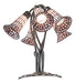 Meyda Lighting Lighting 16" High Stained Glass Pond Lily 5 Light Table Lamp
