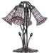 Meyda Lighting Lighting 16" High Stained Glass Pond Lily 5 Light Table Lamp