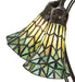 Meyda Lighting Lighting 16" High Stained Glass Pond Lily 5 Light Table Lamp