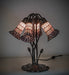 Meyda Lighting Lighting 16" High Stained Glass Pond Lily 5 Light Table Lamp