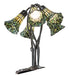 Meyda Lighting Lighting 16" High Stained Glass Pond Lily 5 Light Table Lamp