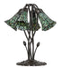 Meyda Lighting Lighting 16" High Stained Glass Pond Lily 5 Light Table Lamp