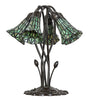 Meyda Lighting Lighting 16" High Stained Glass Pond Lily 5 Light Table Lamp