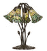 Meyda Lighting Lighting 16" High Stained Glass Pond Lily 5 Light Table Lamp