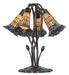 Meyda Lighting Lighting 16" High Stained Glass Pond Lily 5 Light Table Lamp