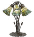 Meyda Lighting Lighting 16" High Stained Glass Pond Lily 5 Light Table Lamp