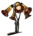 Meyda Lighting Lighting 16" High Stained Glass Pond Lily 5 Light Table Lamp