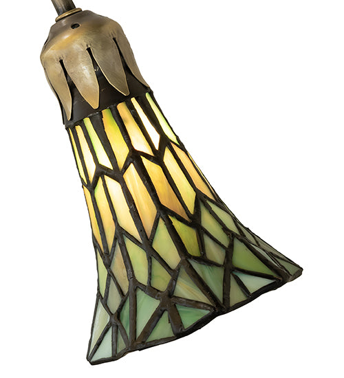 Meyda Lighting Lighting 16" High Stained Glass Pond Lily Accent Lamp