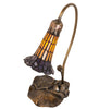 Meyda Lighting Lighting 16" High Stained Glass Pond Lily Accent Lamp