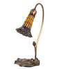 Meyda Lighting Lighting 16" High Stained Glass Pond Lily Accent Lamp