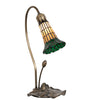 Meyda Lighting Lighting 16" High Stained Glass Pond Lily Accent Lamp