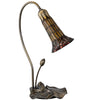 Meyda Lighting Lighting 16" High Stained Glass Pond Lily Accent Lamp