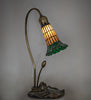 Meyda Lighting Lighting 16" High Stained Glass Pond Lily Accent Lamp
