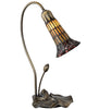 Meyda Lighting Lighting 16" High Stained Glass Pond Lily Accent Lamp
