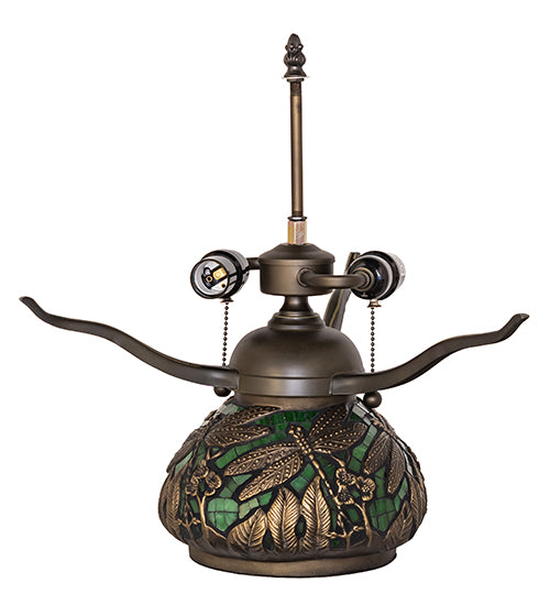 Meyda Lighting Lighting 16" High Tiffany Dragonfly Table Lamp