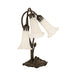Meyda Lighting Lighting 16" High White Tiffany Pond Lily 3 Light Accent Lamp