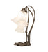 Meyda Lighting Lighting 16" High White Tiffany Pond Lily 3 Light Accent Lamp