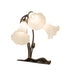 Meyda Lighting Lighting 16" High White Tiffany Pond Lily 3 Light Accent Lamp