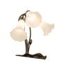 Meyda Lighting Lighting 16" High White Tiffany Pond Lily 3 Light Accent Lamp