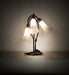 Meyda Lighting Lighting 16" High White Tiffany Pond Lily 3 Light Accent Lamp
