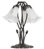 Meyda Lighting Lighting 16" High White Tiffany Pond Lily 5 Light Table Lamp