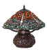 Meyda Lighting Lighting 17" High Dragonfly Polished Agata Table Lamp