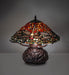 Meyda Lighting Lighting 17" High Dragonfly Polished Agata Table Lamp