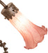 Meyda Lighting Lighting 17" High Lavender Tiffany Pond Lily 2 Light Trellis Girl Accent Lamp
