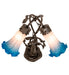 Meyda Lighting Lighting 17" High Pink Pond Lily 2 Light Trellis Girl Accent Lamp