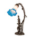 Meyda Lighting Lighting 17" High Pink Pond Lily 2 Light Trellis Girl Accent Lamp