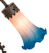 Meyda Lighting Lighting 17" High Pink Pond Lily 2 Light Trellis Girl Accent Lamp