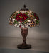 Meyda Lighting Lighting 17" High Renaissance Rose Table Lamp