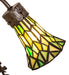 Meyda Lighting Lighting 17" High Stained Glass Pond Lily 2 Light Trellis Girl Accent Lamp