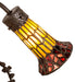 Meyda Lighting Lighting 17" High Stained Glass Pond Lily 2 Light Trellis Girl Accent Lamp