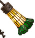Meyda Lighting Lighting 17" High Stained Glass Pond Lily 2 Light Trellis Girl Accent Lamp