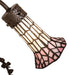 Meyda Lighting Lighting 17" High Stained Glass Pond Lily 2 Light Trellis Girl Accent Lamp