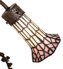 Meyda Lighting Lighting 17" High Stained Glass Pond Lily 2 Light Trellis Girl Accent Lamp