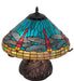 Meyda Lighting Lighting 17" High Tiffany Dragonfly Table Lamp