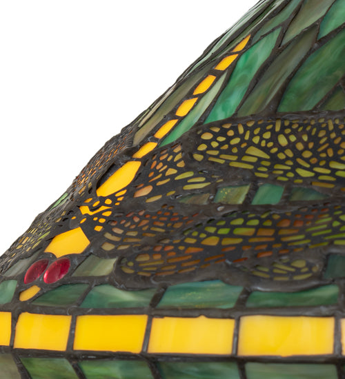 Meyda Lighting Lighting 17" High Tiffany Dragonfly Table Lamp