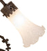 Meyda Lighting Lighting 17" High White Tiffany Pond Lily 2 Light Trellis Girl Accent Lamp