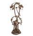 Meyda Lighting Lighting 17" High White Tiffany Pond Lily 2 Light Trellis Girl Accent Lamp