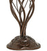 Meyda Lighting Lighting 18" High Amber/Purple Tiffany Pond Lily 6 Light Table Lamp