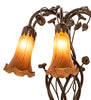 Meyda Lighting Lighting 18" High Amber Tiffany Pond Lily 6 Light Table Lamp